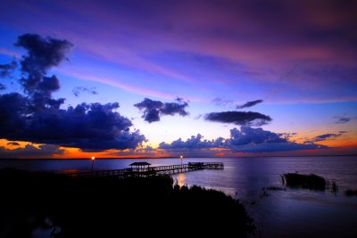 Newton Park Sunset in Blue